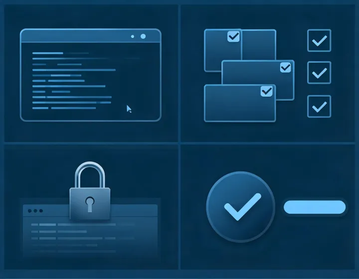 Terminal installation and credential review