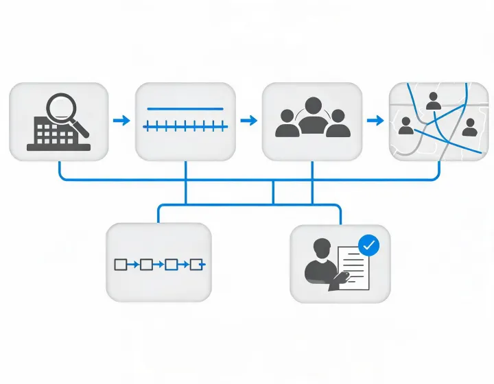 Private company event research method
